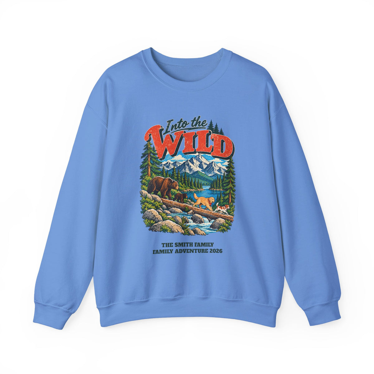 Custom Into the Wild Family Hiking Sweatshirt