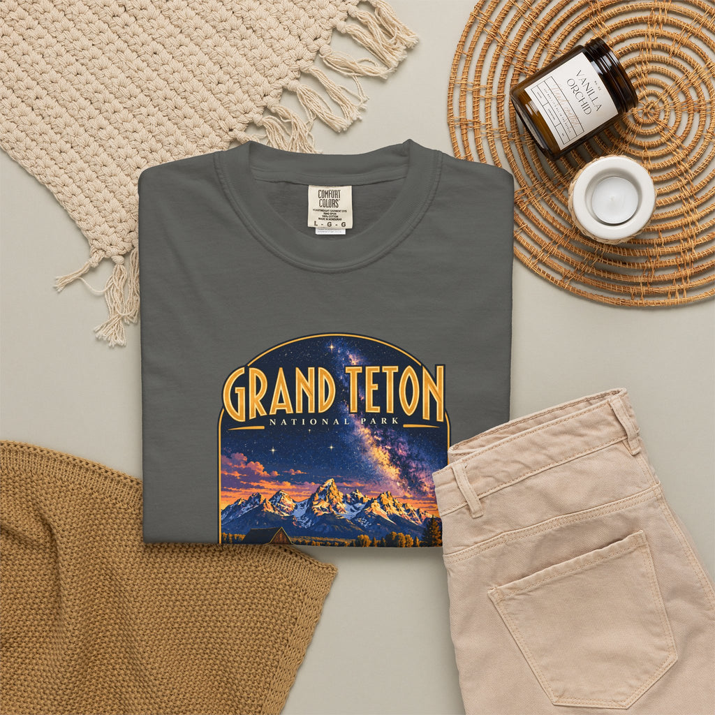 Custom Grand Teton National Park Night Sky Shirt