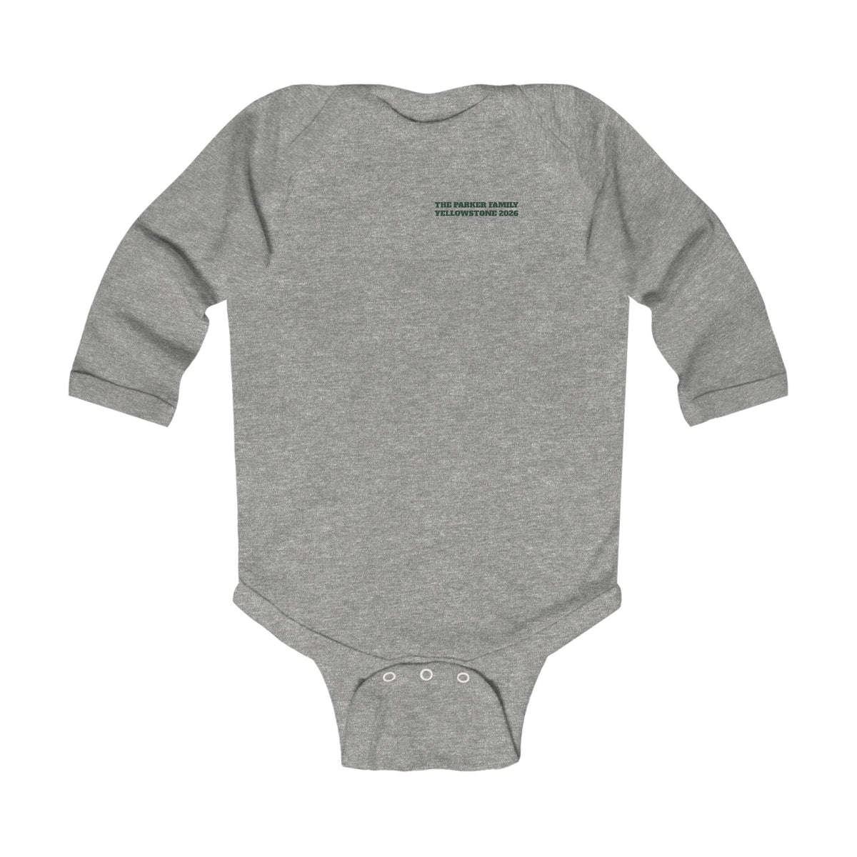 Custom Baby Yellowstone Scavenger Hunt Long Sleeve Onesie