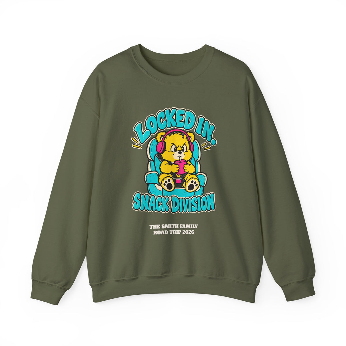 Custom Snack Division Road Trip Sweatshirt