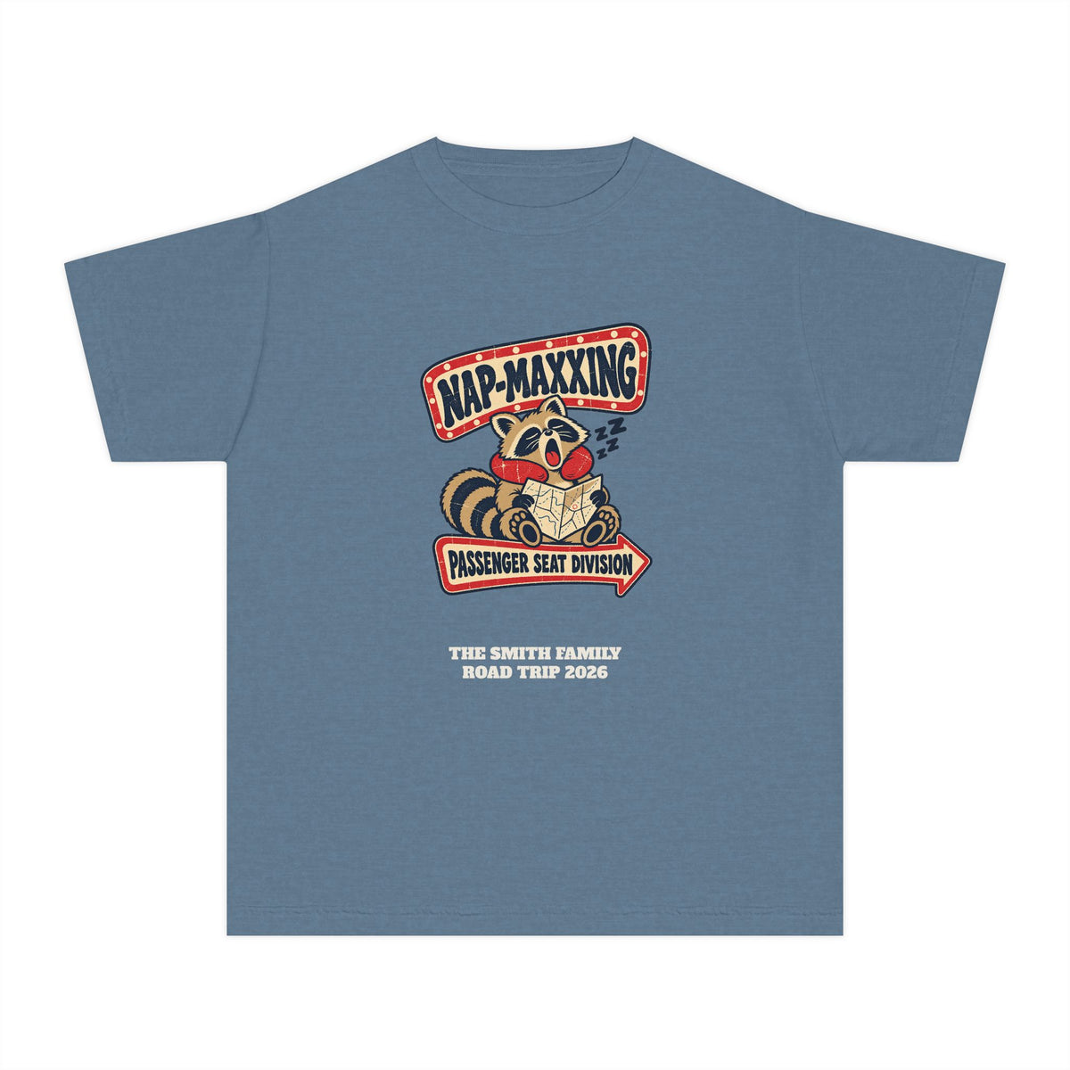 Custom Kids Nap-Maxxing Road Trip Shirt