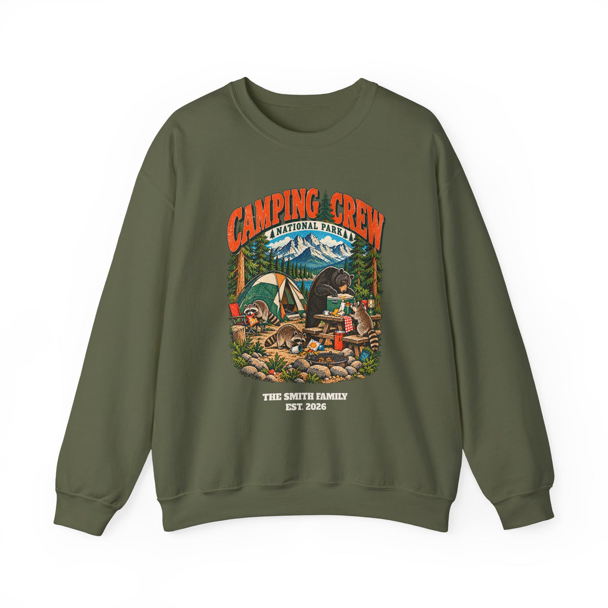 Custom Camping Crew Family Camping Sweatshirt