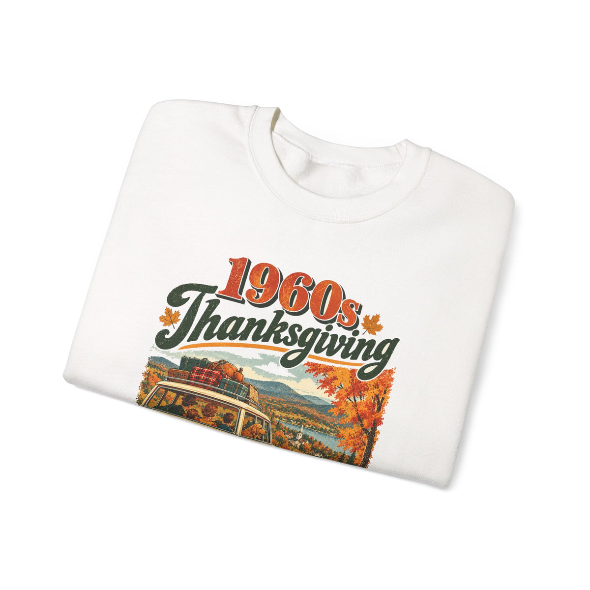 Custom 1960s Thanksgiving Family Road Trip Sweatshirt