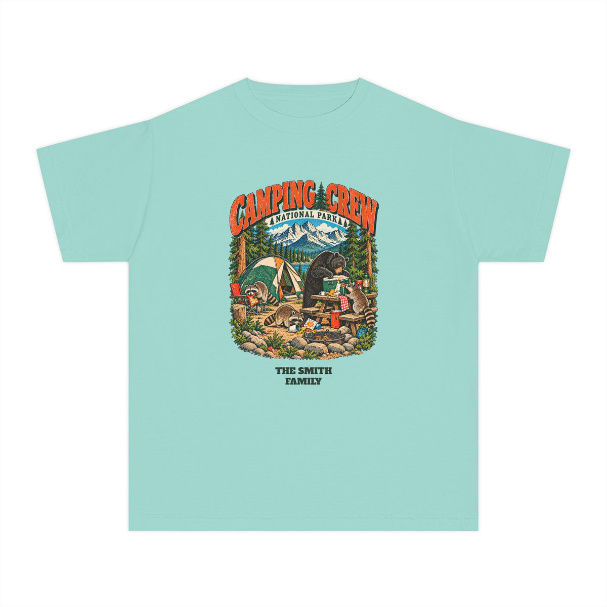 Custom Kids Camping Crew Camping Shirt