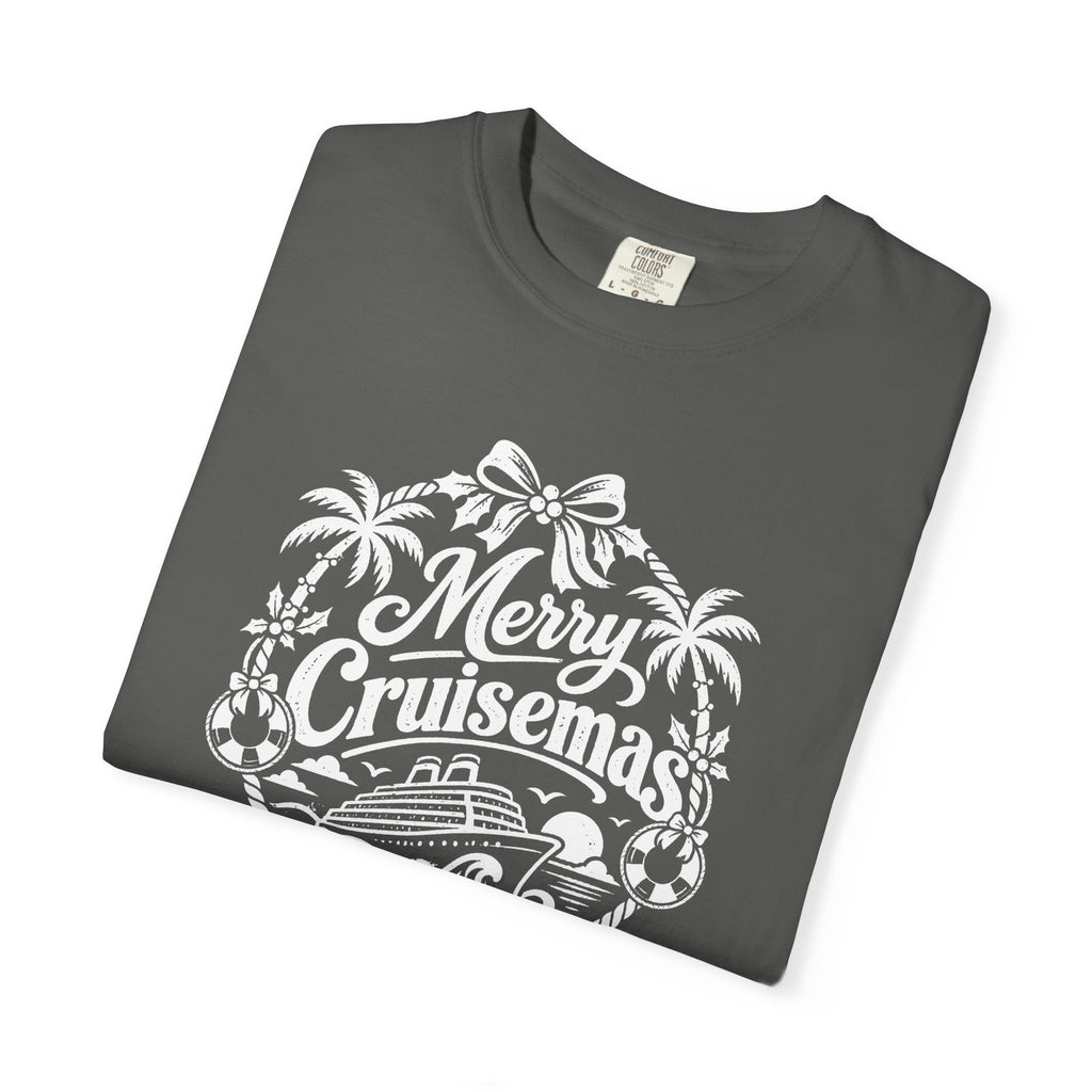 Custom Merry Cruisemas Palm Wreath Christmas Cruise Shirt