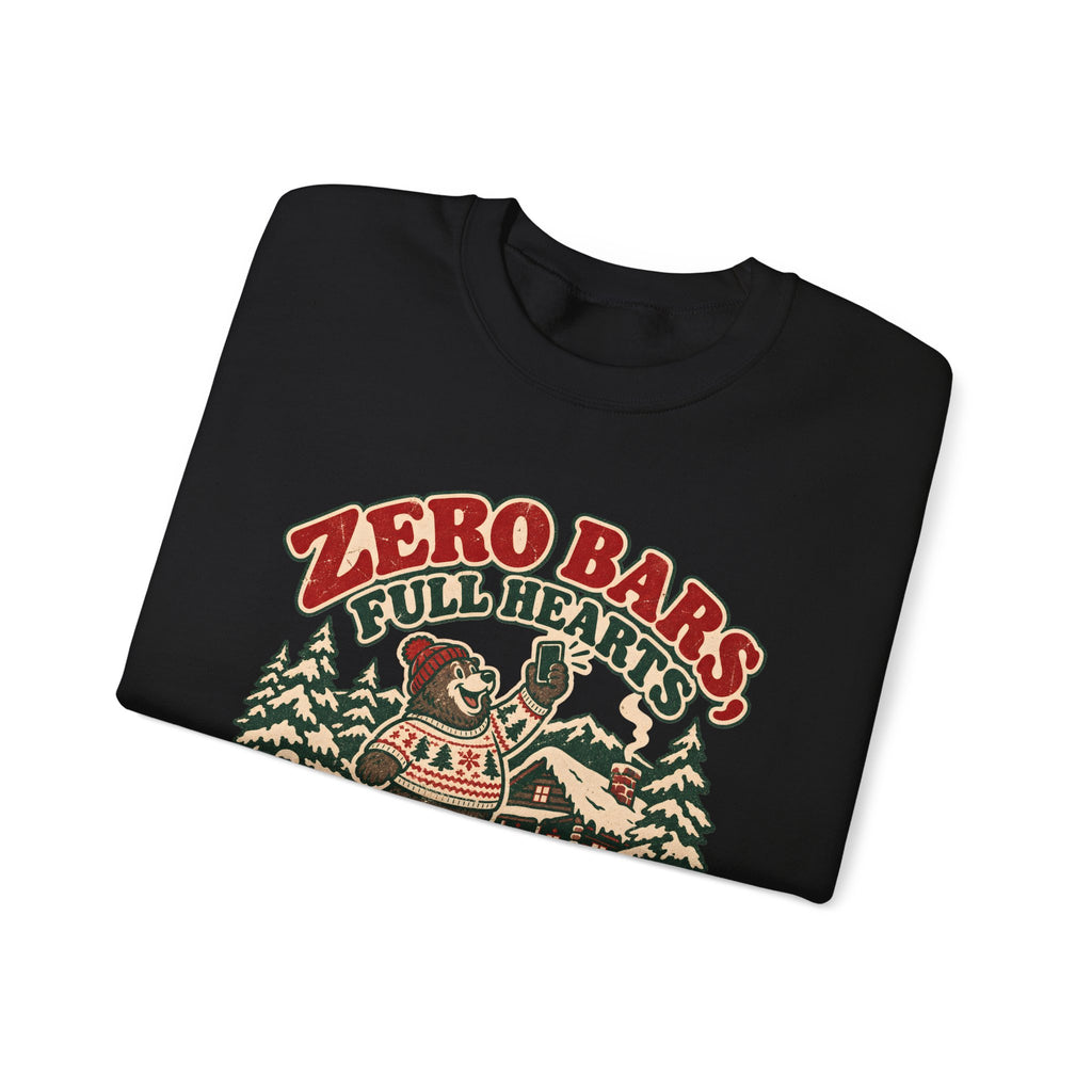 Custom Zero Bars Full Hearts Family Cabin Christmas Sweatshirt