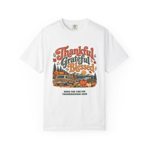 Custom Thankful Grateful Blessed Thanksgiving Road Trip Shirt
