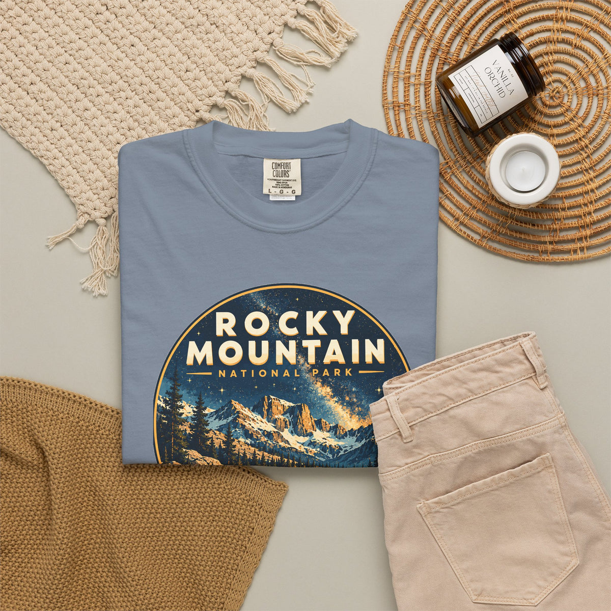 Custom Rocky Mountain National Park Night Sky Shirt