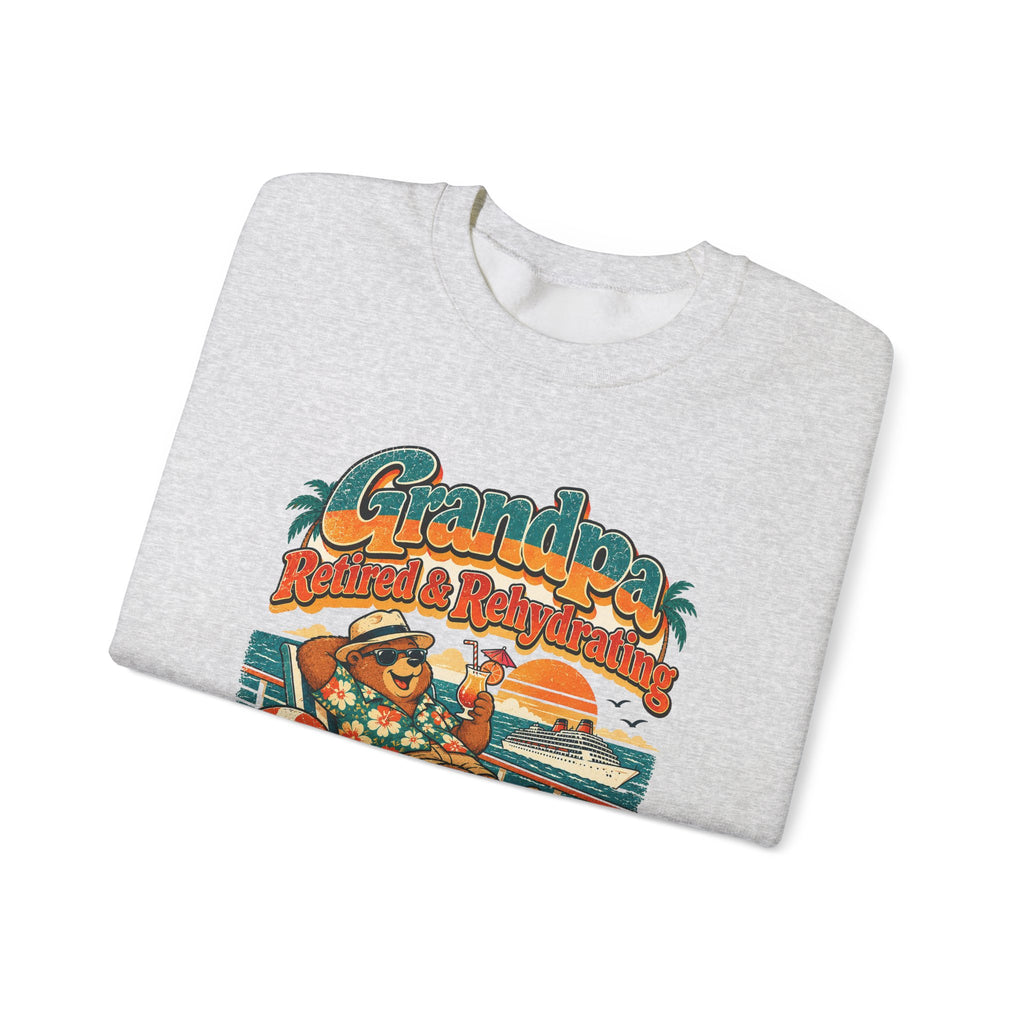 Custom Grandpa Retired & Rehydrating Cruise Sweatshirt