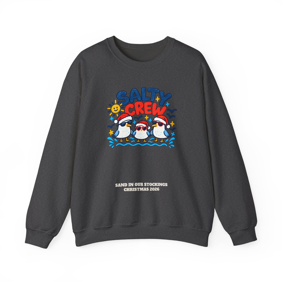 Custom Salty Crew Beach Christmas Sweatshirt
