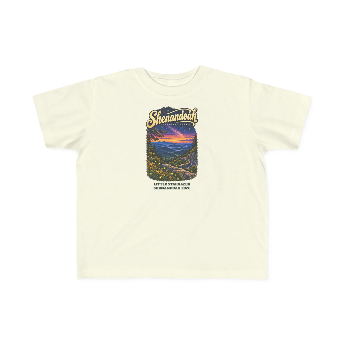 Custom Toddler Shenandoah National Park Skyline Drive Night Sky Shirt