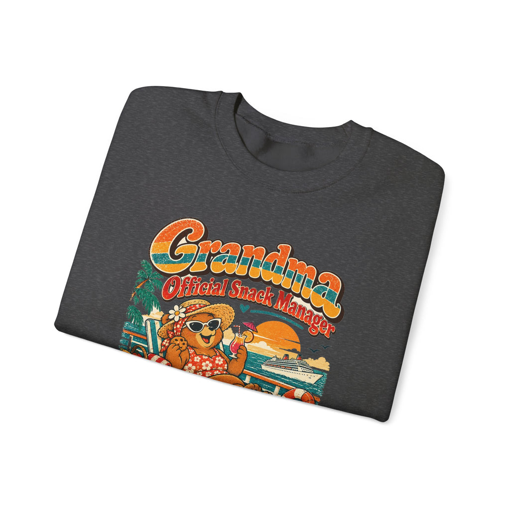 Custom Grandma Snack Manager Cruise Sweatshirt