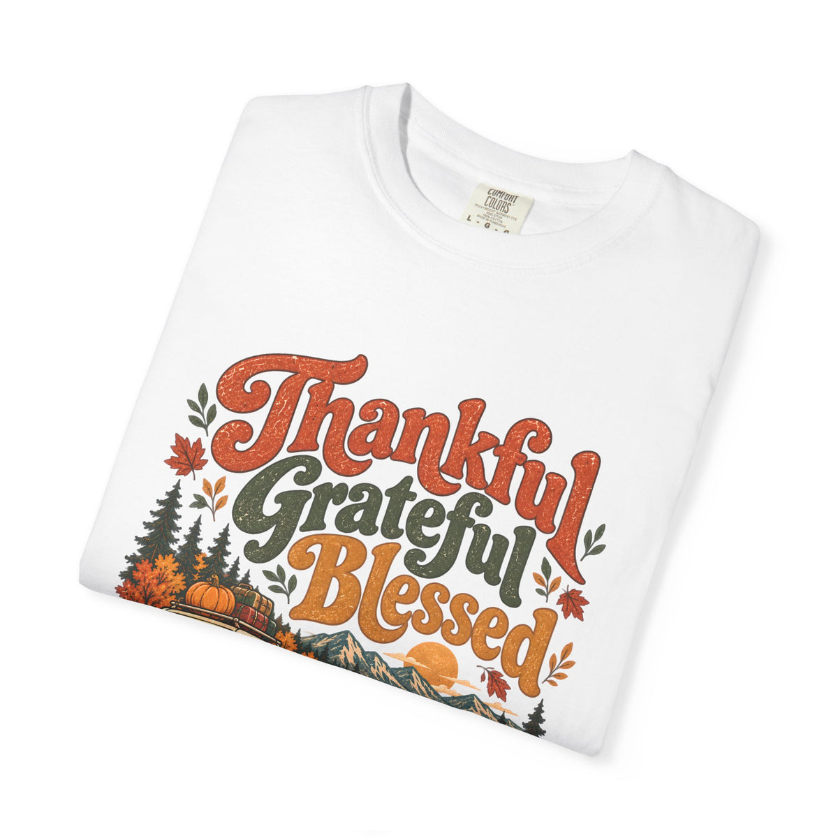 Custom Thankful Grateful Blessed Thanksgiving Road Trip Shirt