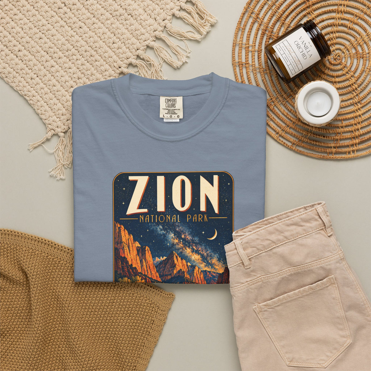 Custom Zion National Park Night Sky Shirt