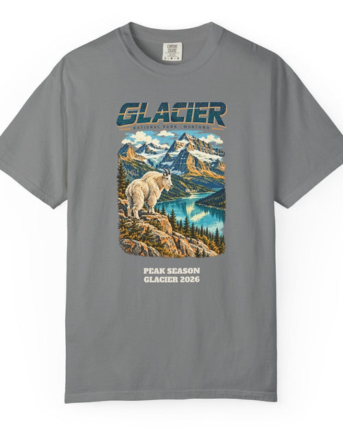 Custom Glacier National Park Vintage Mountain Goat Shirt
