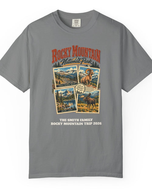 Custom Rocky Mountain National Park Stamp Collage Shirt