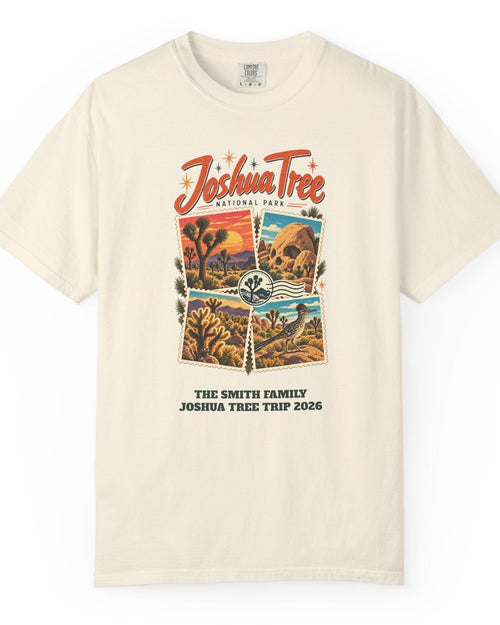 Custom Joshua Tree National Park Stamp Collage Shirt