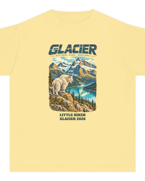 Custom Kids Glacier National Park Vintage Mountain Goat Shirt