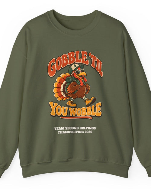 Custom Gobble 'Til You Wobble Thanksgiving Sweatshirt