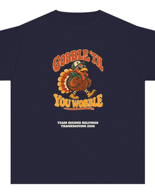 Custom Kids Gobble 'Til You Wobble Thanksgiving Shirt