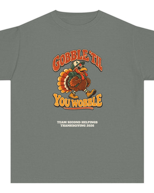 Custom Kids Gobble 'Til You Wobble Thanksgiving Shirt