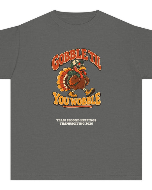 Custom Kids Gobble 'Til You Wobble Thanksgiving Shirt