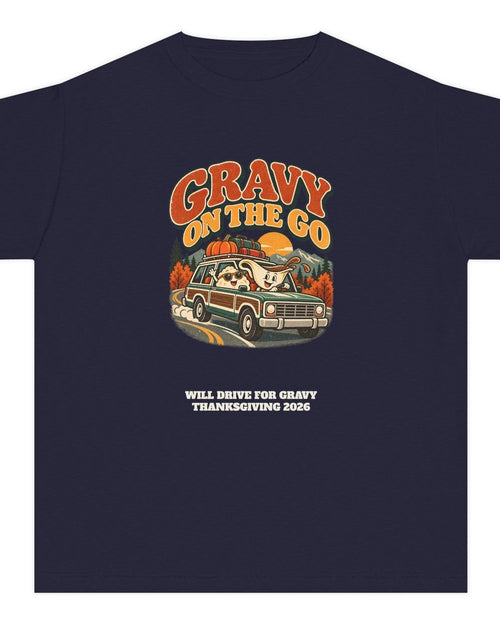 Custom Kids Gravy On The Go Thanksgiving Road Trip Shirt