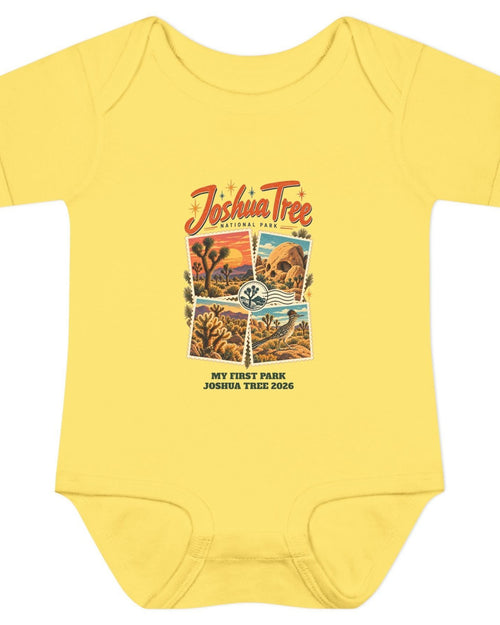 Custom Baby Joshua Tree National Park Stamp Collage Onesie