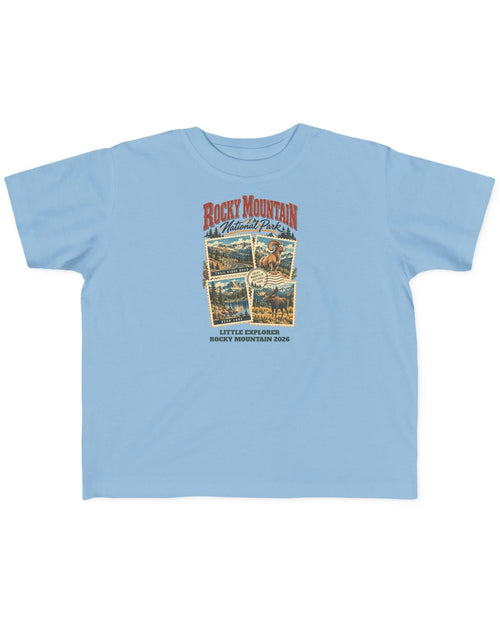 Custom Toddler Rocky Mountain National Park Stamp Collage Shirt