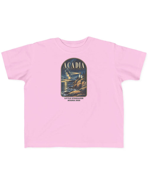 Custom Toddler Acadia National Park Lighthouse Night Sky Shirt