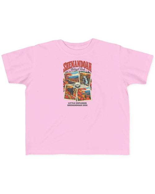 Custom Toddler Shenandoah National Park Stamp Collage Shirt