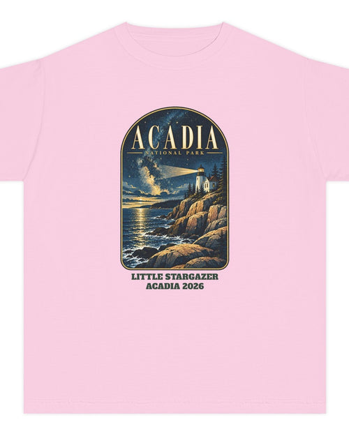 Custom Kids Acadia National Park Lighthouse Night Sky Shirt