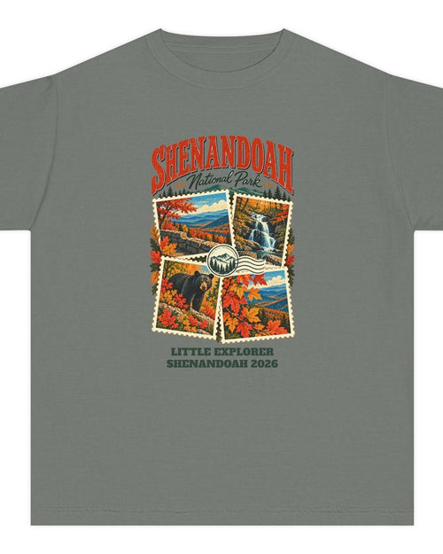 Custom Kids Shenandoah National Park Stamp Collage Shirt