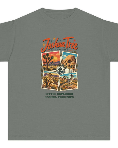 Custom Kids Joshua Tree National Park Stamp Collage Shirt