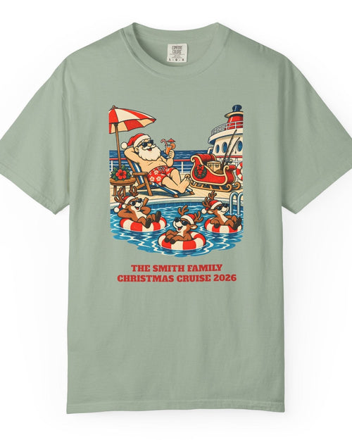 Custom Santa Pool Day Christmas Cruise Shirt