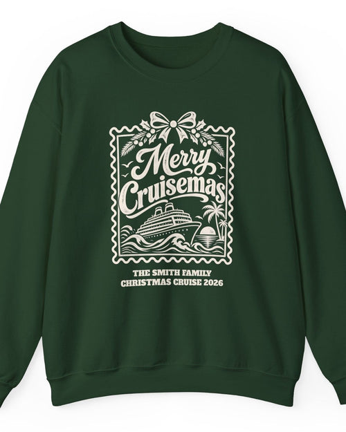 Custom Merry Cruisemas Stamp Christmas Cruise Sweatshirt