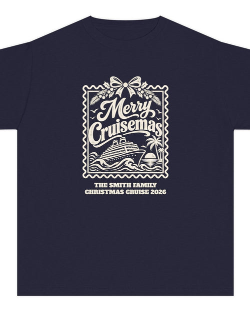 Custom Kids Merry Cruisemas Stamp Christmas Cruise Shirt