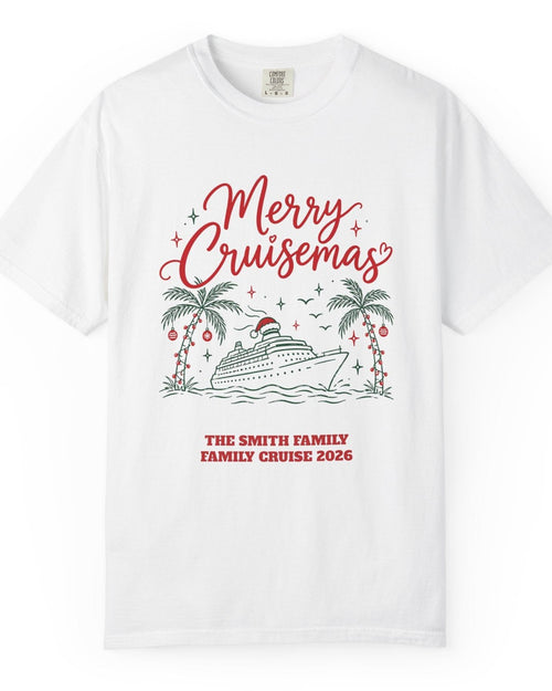 Custom Merry Cruisemas Palm Tree Christmas Cruise Shirt