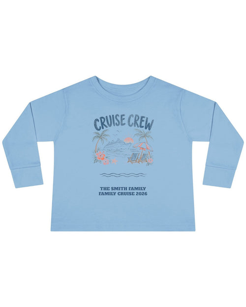Custom Toddler Cruise Crew Beach Long Sleeve Shirt