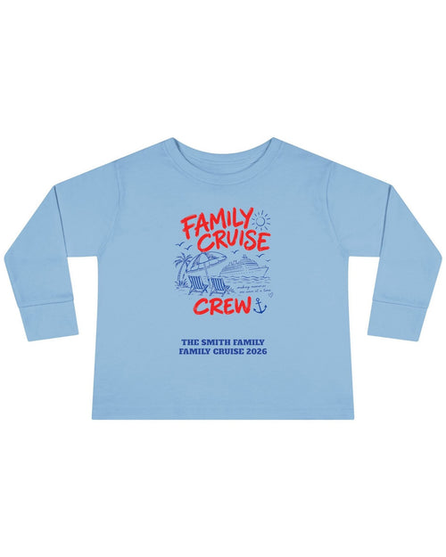 Custom Toddler Family Cruise Crew Long Sleeve Shirt