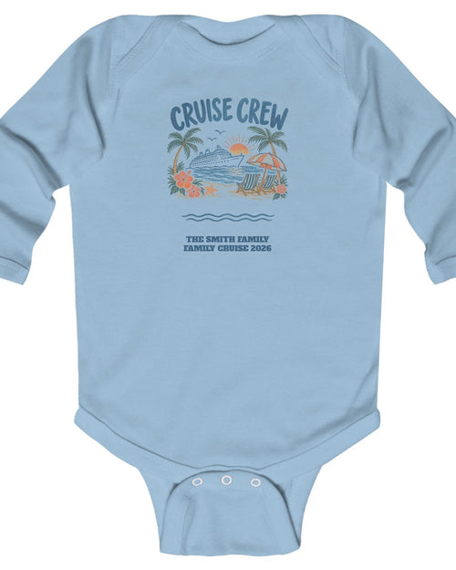 Custom Baby Cruise Crew Beach Long Sleeve Onesie