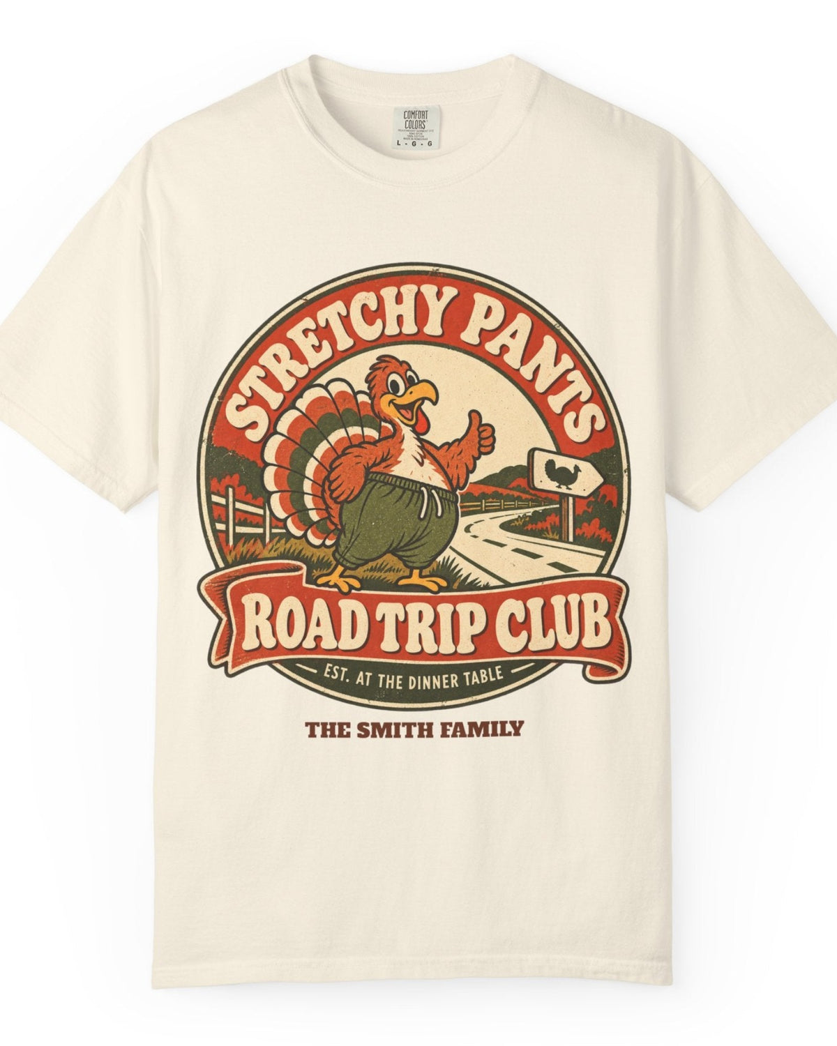ws-main Stretchy Pants Family Thanksgiving Shirt