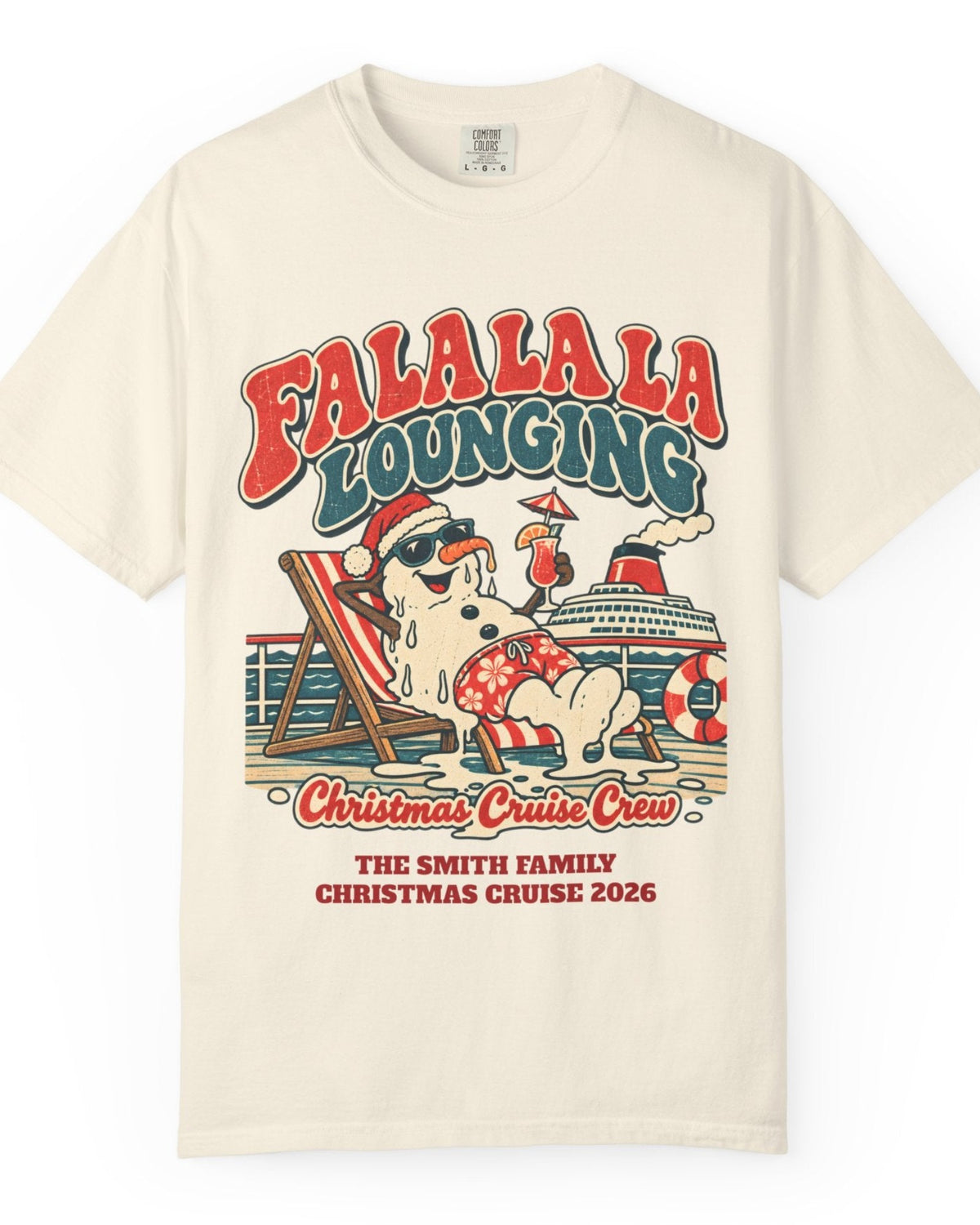 ws-main Fa La La Lounging Family Christmas Cruise Shirt
