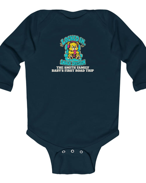 Custom Baby Snack Division Road Trip Long Sleeve Onesie